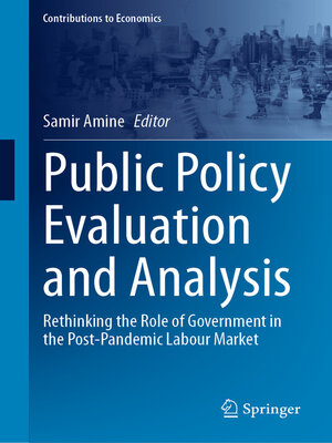 cover image of Public Policy Evaluation and Analysis